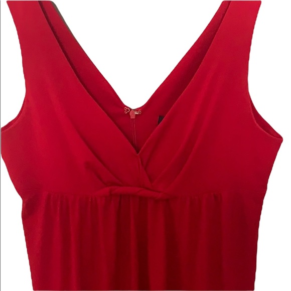 90s Vintage Red Strappy Dress - Picture 6 of 9